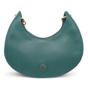 Chopard Happy Sport Green Grained Leather Hobo Bag 95000-1207